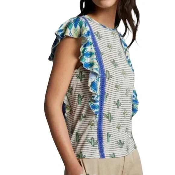 Anthropologie Zofana Cactus Print XS - Picture 1 of 6